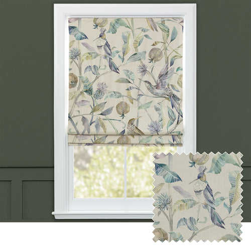 Animal Blue M2M - Colyford Printed Cotton Made to Measure Roman Blinds Skylark Voyage Maison