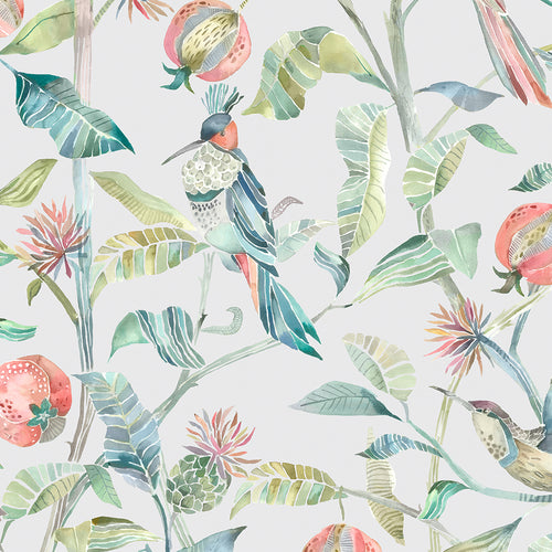 Animal Green M2M - Colyford Fiona Printed Made to Measure Curtains Pomegranate Voyage Maison