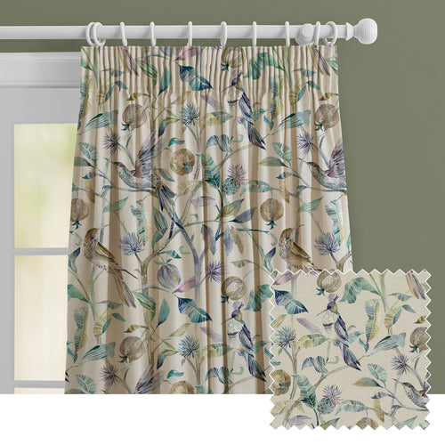Animal Blue M2M - Colyford Printed Made to Measure Curtains Skylark Voyage Maison