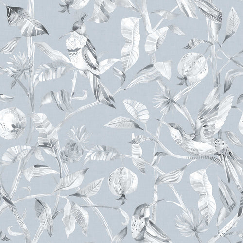 Floral Blue Wallpaper - Colyford  1.4m Wide Width Wallpaper (By The Metre) Sky Voyage Maison