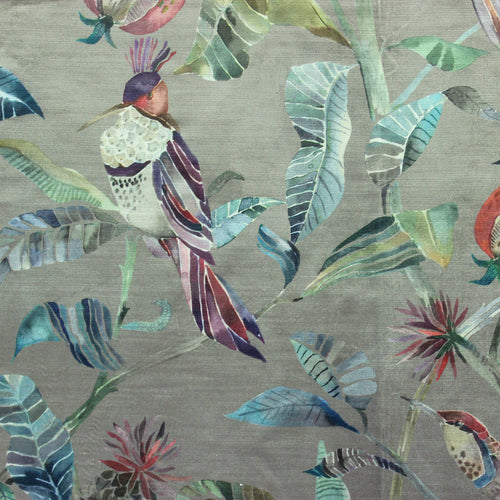 Samples - Colyford Velvet Printed Fabric Sample Swatch Grape Voyage Maison