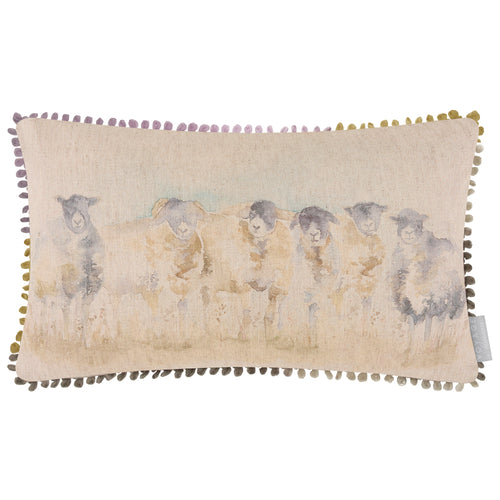 Animal Cream Cushions - Come By Printed Feather Filled Cushions Cream Voyage Maison