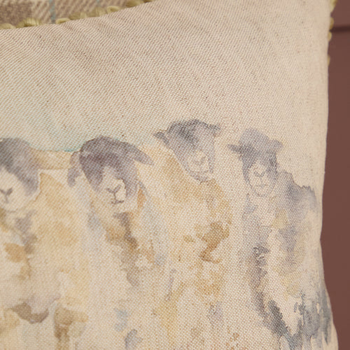 Animal Cream Cushions - Come By Printed Feather Filled Cushions Cream Voyage Maison