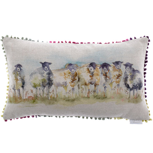 Voyage Maison Comeby Printed Feather Cushion in Linen