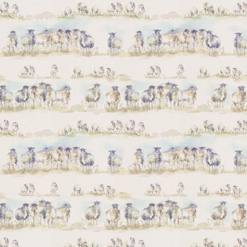 Animal Cream Fabric - Comeby Printed Linen Fabric (By The Metre) Natural Voyage Maison