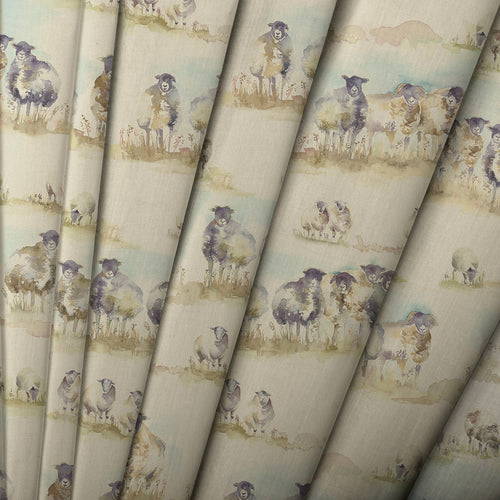 Animal Cream M2M - Comeby Printed Linen Made to Measure Roman Blinds Natural Voyage Maison