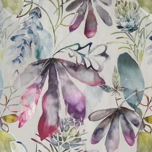 Floral Purple Fabric - Conifer Printed Cotton Fabric (By The Metre) Sorbet Voyage Maison