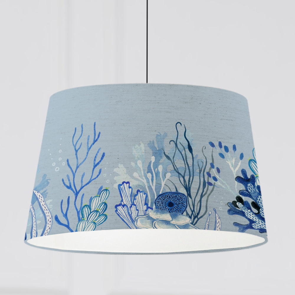 Cobalt blue lamp deals shade