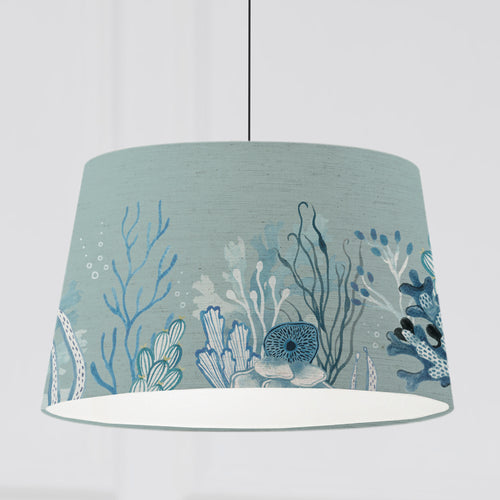 Animal Blue Lighting - Coralie Quintus Taper Lamp Shade Seafoam Voyage Maison