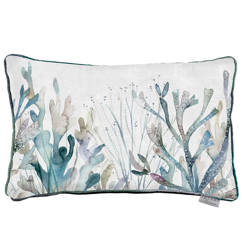 Voyage Maison Coral Reef Printed Feather Cushion in Slate