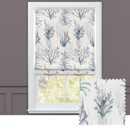 Animal Grey M2M - Coral Reef Printed Cotton Made to Measure Roman Blinds Slate Voyage Maison