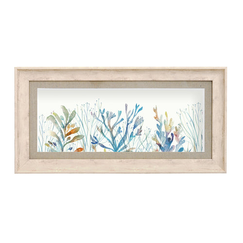 Abstract Blue Wall Art - Coral Reef  Framed Print Birch Voyage Maison
