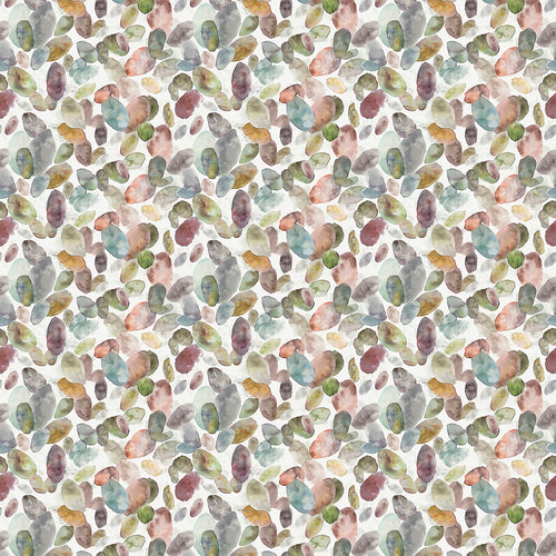 Abstract Green Fabric - Correa Printed Cotton Fabric (By The Metre) Cloud/Cream Voyage Maison