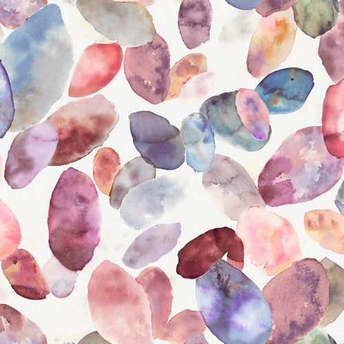 Samples - Correa Cream Printed Fabric Sample Swatch Fuchsia Voyage Maison