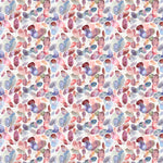 Correa Printed Cotton Fabric (By The Metre) Fuchsia/Cream