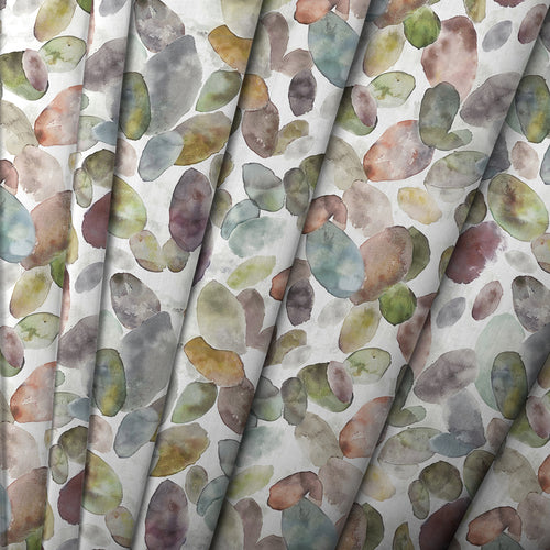 Abstract Green M2M - Correa Printed Cotton Made to Measure Roman Blinds Cloud/Cream Voyage Maison