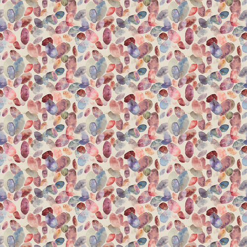 Abstract Pink Fabric - Correa Printed Cotton Fabric (By The Metre) Fuchsia Linen Voyage Maison