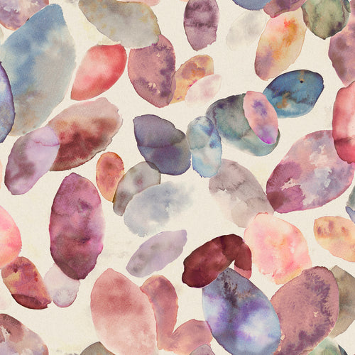 Samples - Correa Linen Printed Fabric Sample Swatch Fuchsia Voyage Maison