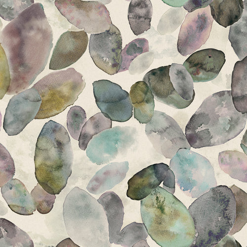  Samples - Correa Linen Printed Fabric Sample Swatch Ironstone Voyage Maison
