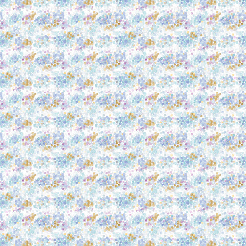 Abstract Blue Fabric - Cothay Printed Cotton Fabric (By The Metre) Pacific Voyage Maison