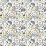 Country Hedgerow Printed Cotton Fabric (By The Metre) Violet/Cream