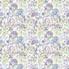 Country Hedgerow Printed Cotton Fabric (By The Metre) Lilac/Cream