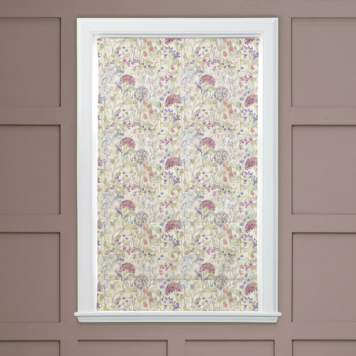 Floral Pink M2M - Country Hedgerow Printed Cotton Made to Measure Roman Blinds Default Voyage Maison