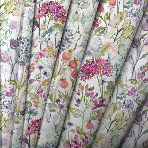 Floral Pink M2M - Country Hedgerow Printed Cotton Made to Measure Roman Blinds Lotus/Cream Voyage Maison