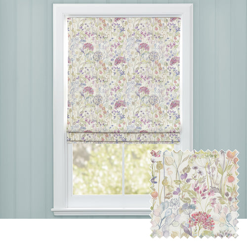 Floral Multi M2M - Country Hedgerow Printed Cotton Made to Measure Roman Blinds Default Voyage Maison