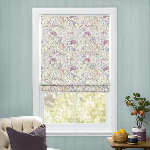 Floral Multi M2M - Country Hedgerow Printed Cotton Made to Measure Roman Blinds Default Voyage Maison