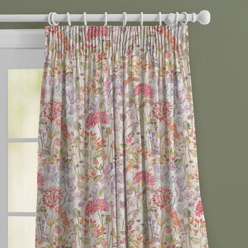 Floral Red M2M - Country Hedgerow Printed Made to Measure Curtains Autumn Voyage Maison