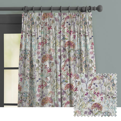 Floral Purple M2M - Country Hedgerow Printed Made to Measure Curtains Bloom Voyage Maison