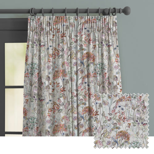 Floral Grey M2M - Country Hedgerow Printed Made to Measure Curtains Dusk Voyage Maison