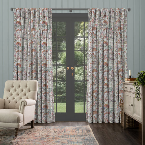 Floral Grey M2M - Country Hedgerow Printed Made to Measure Curtains Dusk Voyage Maison