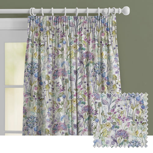 Floral Purple M2M - Country Hedgerow Printed Made to Measure Curtains Lilac Voyage Maison
