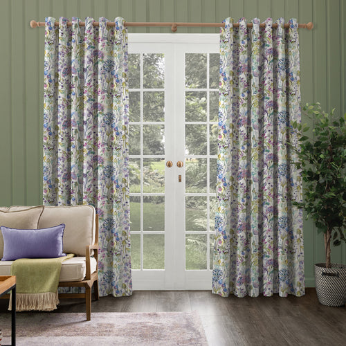 Floral Purple M2M - Country Hedgerow Printed Made to Measure Curtains Lilac Voyage Maison