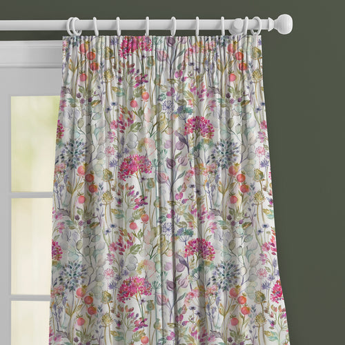 Floral Pink M2M - Country Hedgerow Printed Made to Measure Curtains Lotus Voyage Maison