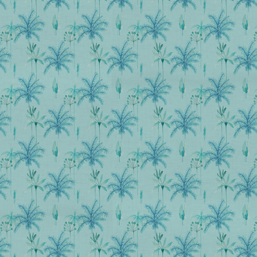 Floral Blue Fabric - Cozzo Printed Cotton Fabric (By The Metre) Atlas Voyage Maison