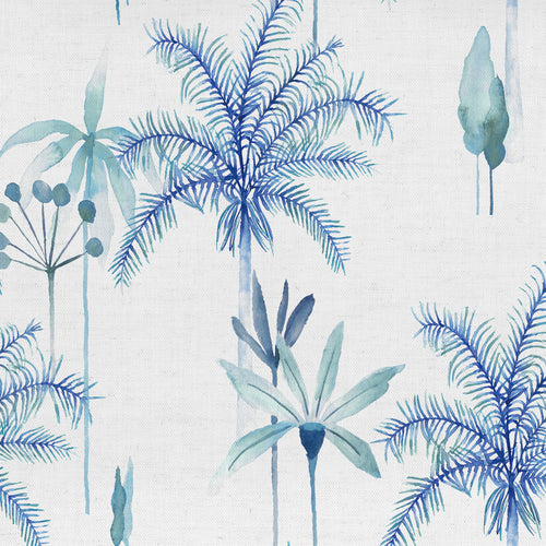 Floral Blue Fabric - Cozzo Printed Cotton Fabric (By The Metre) Cobalt Voyage Maison