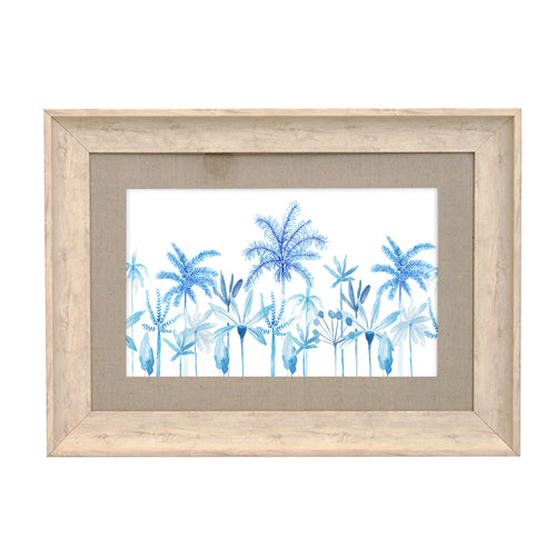 Global Blue Wall Art - Cozzo  Framed Print Birch/Cobalt Voyage Maison