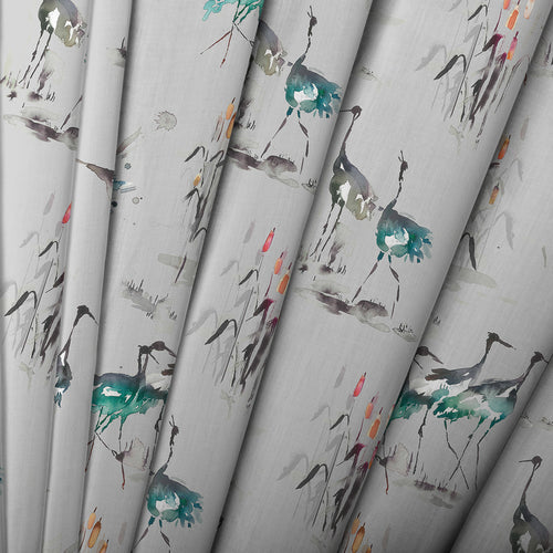 Animal Blue M2M - Cranes Printed Made to Measure Roman Blinds Cobalt Voyage Maison