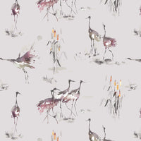  Samples - Cranes  Wallpaper Sample Tourmaline Voyage Maison