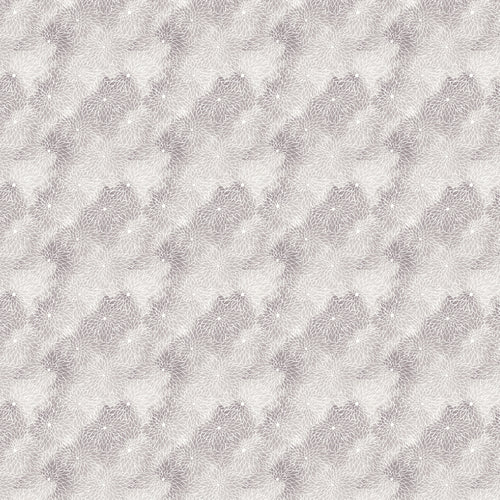 Floral Grey Fabric - Daisy Printed Cotton Fabric (By The Metre) Amethyst Voyage Maison