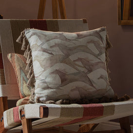 Voyage Maison Dakota Printed Feather Cushion in Sepia