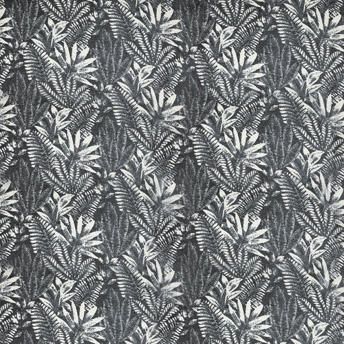 Plain Grey Fabric - Dalby Velvet Jacquard Fabric (By The Metre) Storm Voyage Maison