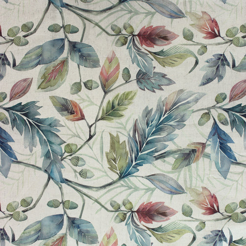 Floral Blue Fabric - Danbury Printed Cotton Fabric (By The Metre) Pomegranate Voyage Maison