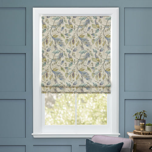 Floral Blue M2M - Danbury Printed Cotton Made to Measure Roman Blinds Skylark Voyage Maison