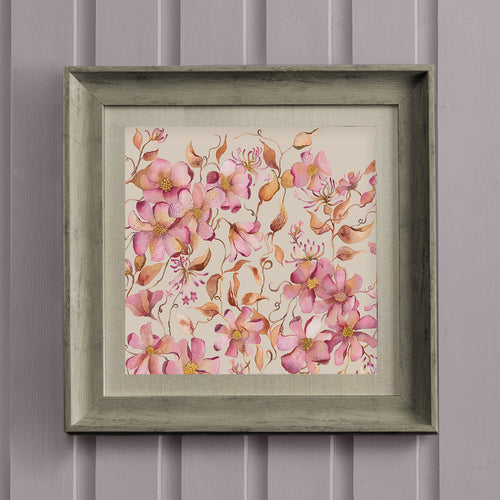 Floral Pink Wall Art - Daphne  Framed Print Stone/Primrose Voyage Maison