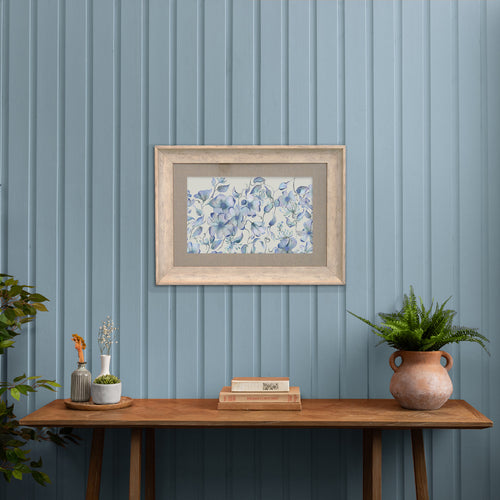 Floral Blue Wall Art - Daphne  Framed Print Birch/Delft Blue Voyage Maison