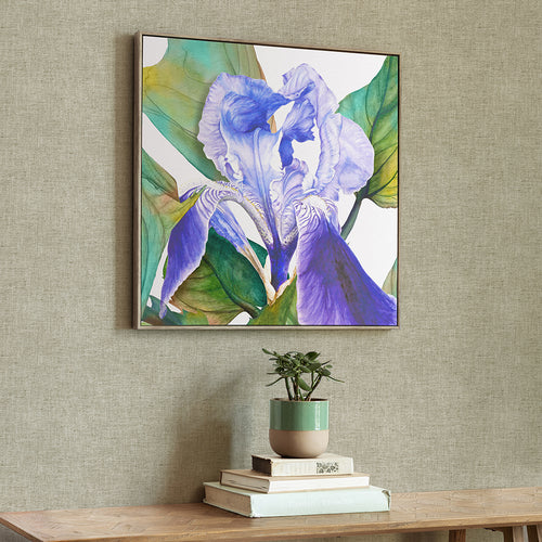 Abstract Blue Wall Art - Darwen  Framed Canvas Stone Voyage Maison